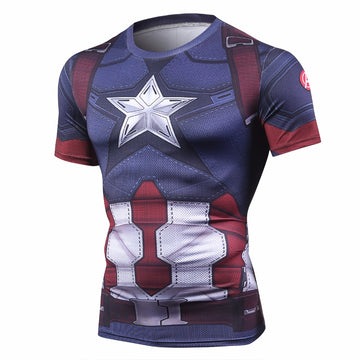 Captain America Fitness T-shirt