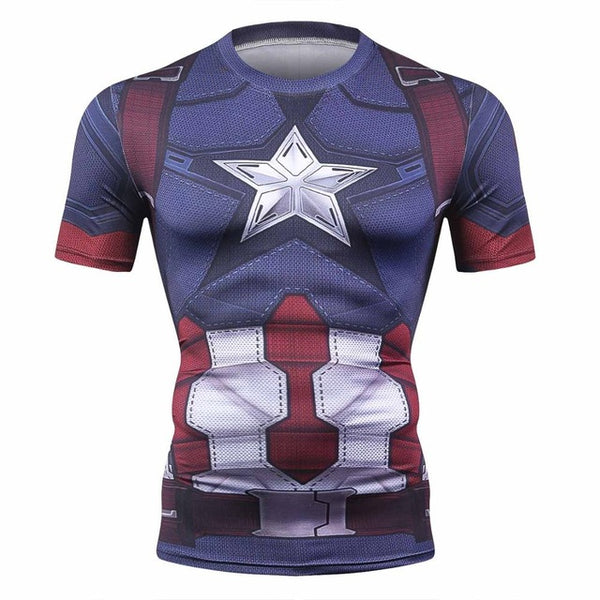Captain America Fitness T-shirt